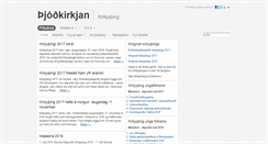 Desktop Screenshot of kirkjuthing.is